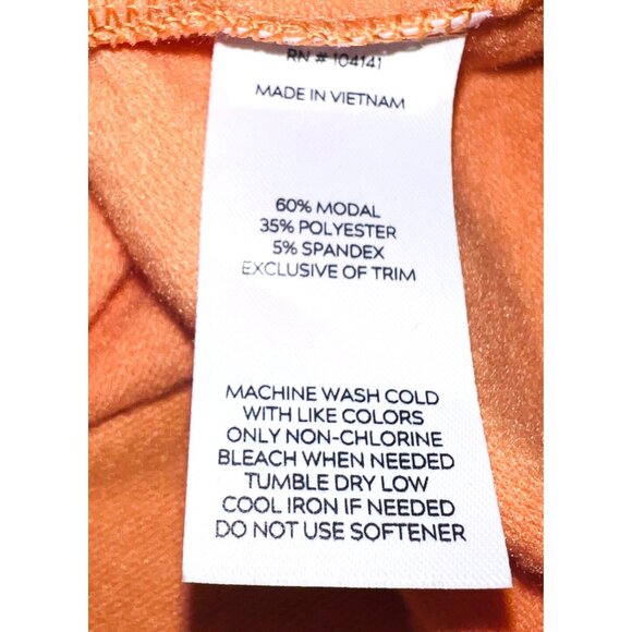 Alpine Design Womens Crewneck Sweatshirt L Modal Blend Sustainable Orange - Picture 5 of 5